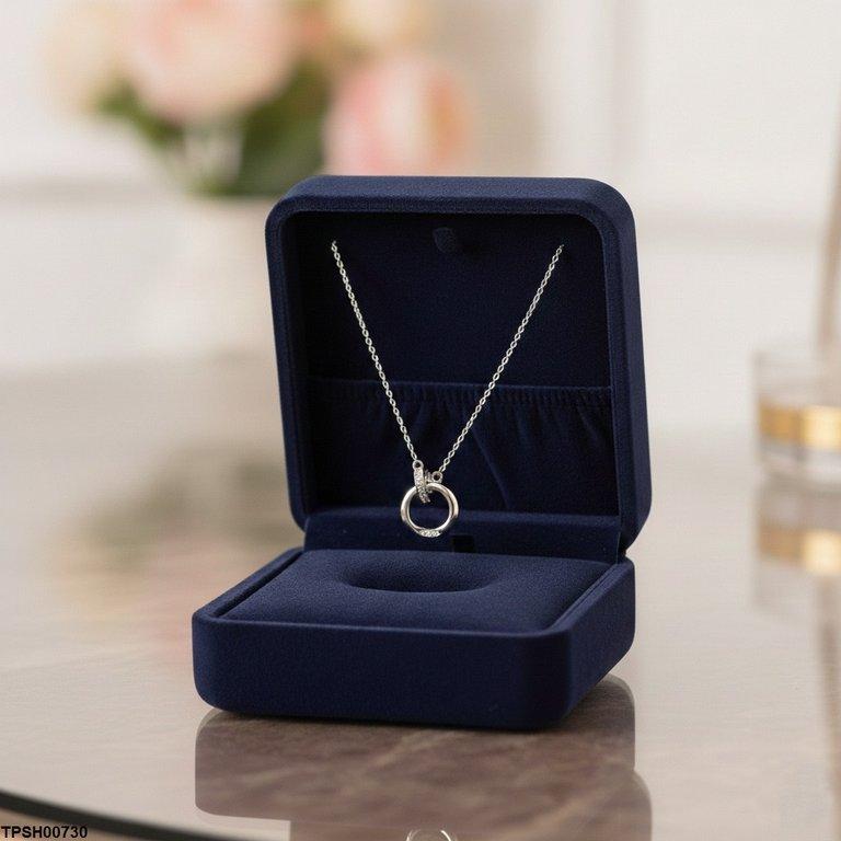 TPSH00730 JJF Round Heart Pendant With Chain - TPSH