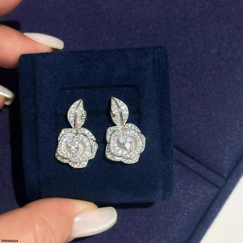 TPSH01014 CJD Flower Zircon Pendant Set - TPSH