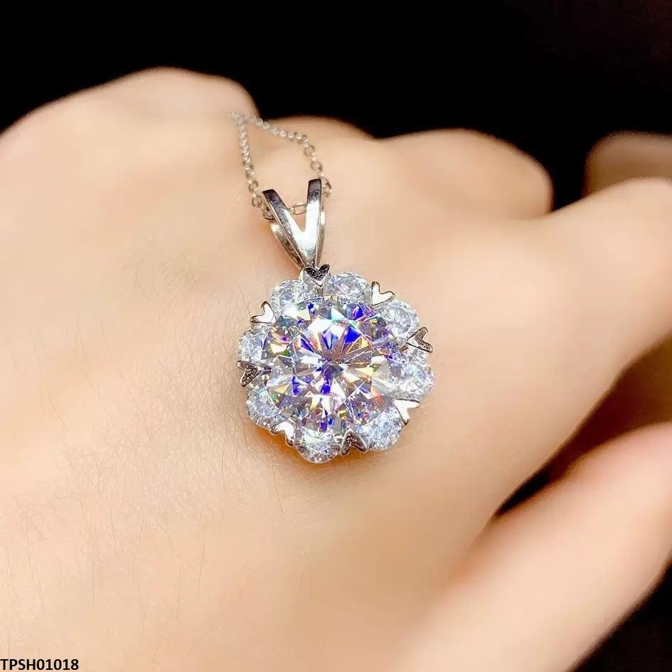 TPSH01018 KRL Flower ZIRCON Stone Pendant - TPSH