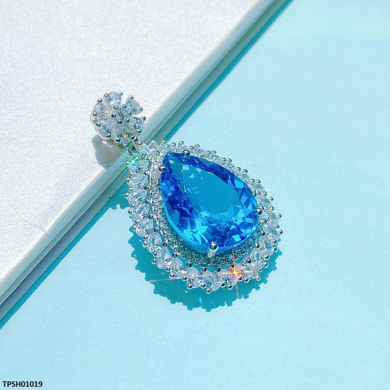 TPSH01019 KRL Tear Drop ZIRCON Stone Pendant - TPSH