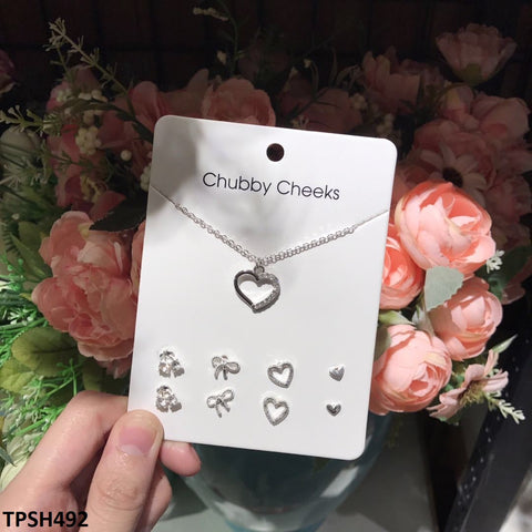 TPSH492 XST Heart/Bow/Flower Pendant With Tops - CPSH