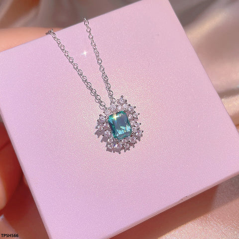 TPSH566 KYC Flower ZIRCON Pendent Set - TPSH