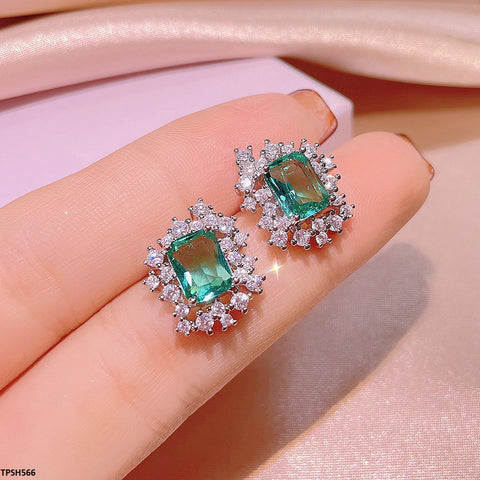 TPSH566 KYC Flower ZIRCON Pendent Set - TPSH