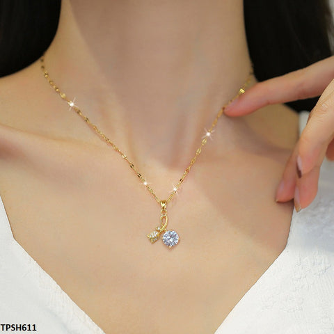 TPSH611 QWN Flower Circle Drop Pendent -CPSH