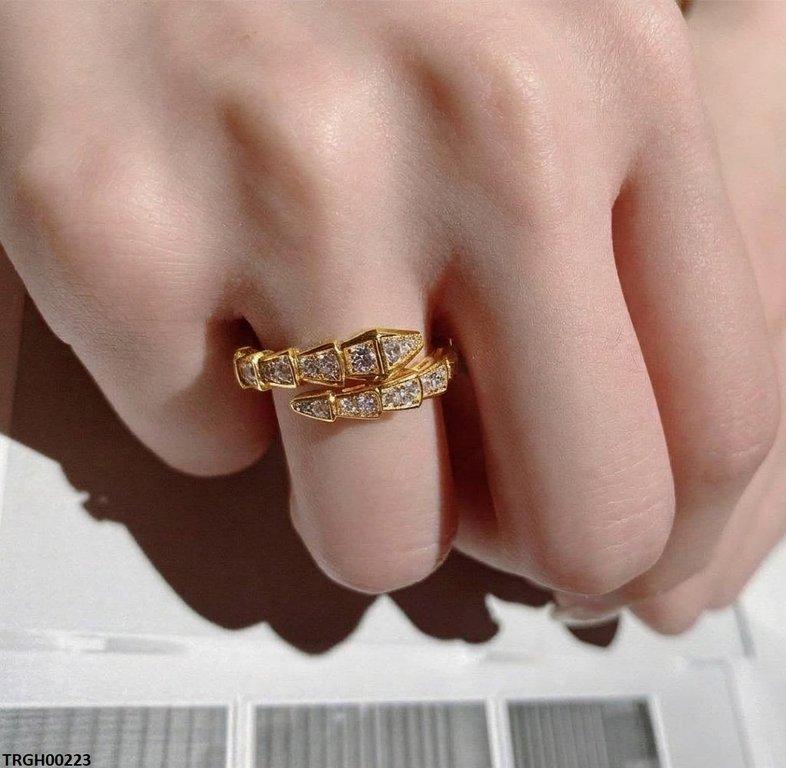 TRGH00223 KRL Round Snake Ring Adjustable - TRGH