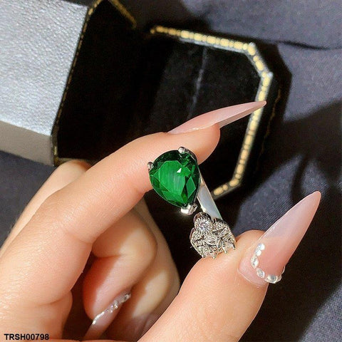 TRSH00798 KYC Tear Stone Ring Adjustable - TRSH