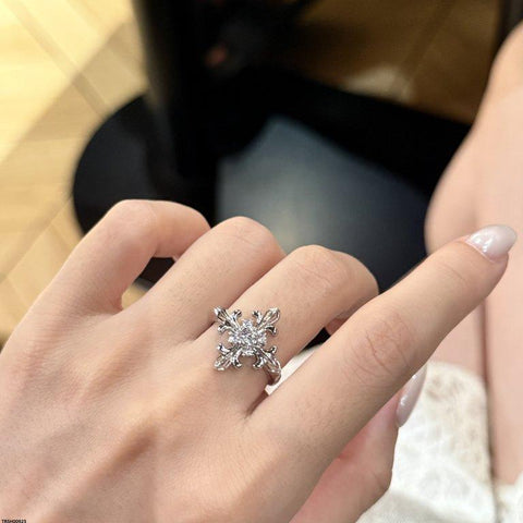 TRSH00925  CJD Cross Stone Ring Adjustable - TRSH