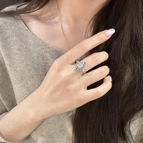 TRSH00925  CJD Cross Stone Ring Adjustable - TRSH