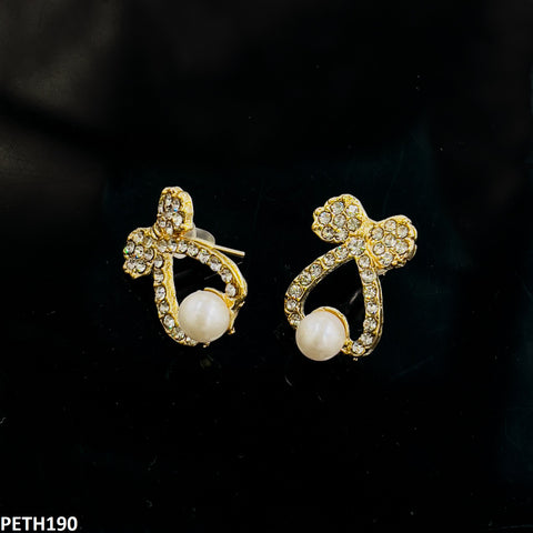 PETH190 SDQ Bow Pearl Tops Pair - PETH
