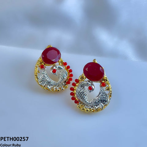 PETH00257 SDQ Trendy Round Oval Tops Pair - PETH
