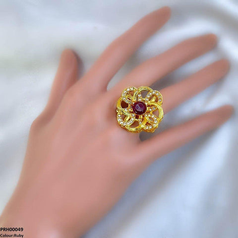 PRH00049 FRN Flower Ring Adjustable - PRH