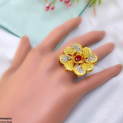 PRH00052 FRN Flower Ring Adjustable - PRH