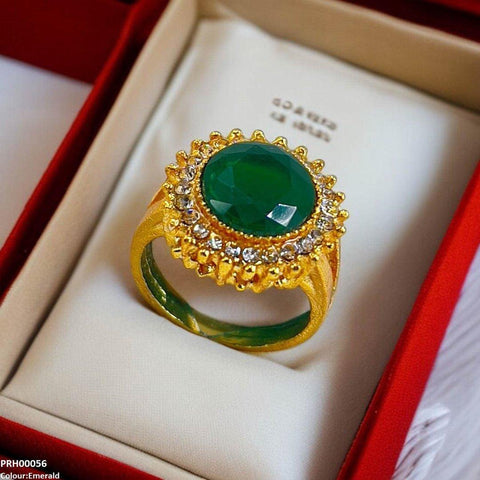 PRH00056 FRN Round Sunburst Ring - PRH
