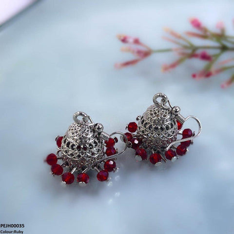 PEJH00035 SDQ filigree Jhumki Drop - PEJH