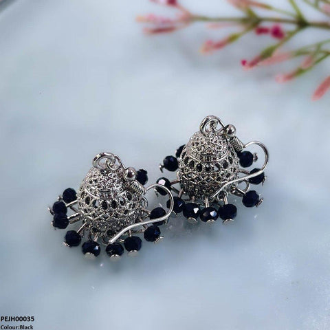 PEJH00035 SDQ filigree Jhumki Drop - PEJH