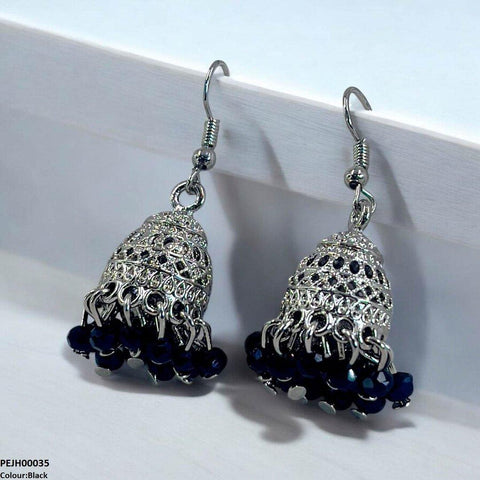 PEJH00035 SDQ filigree Jhumki Drop - PEJH