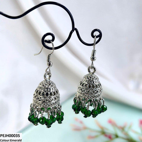 PEJH00035 SDQ filigree Jhumki Drop - PEJH
