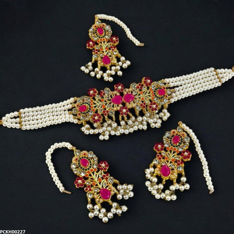PCKH00227 SDQ Flower Choker Set - PCKH