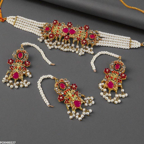 PCKH00227 SDQ Flower Choker Set - PCKH