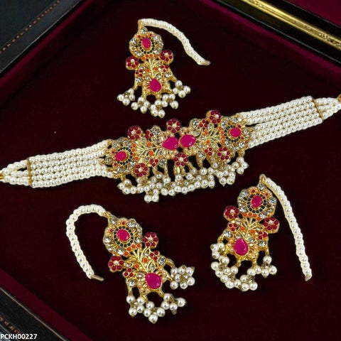 PCKH00227 SDQ Flower Choker Set - PCKH