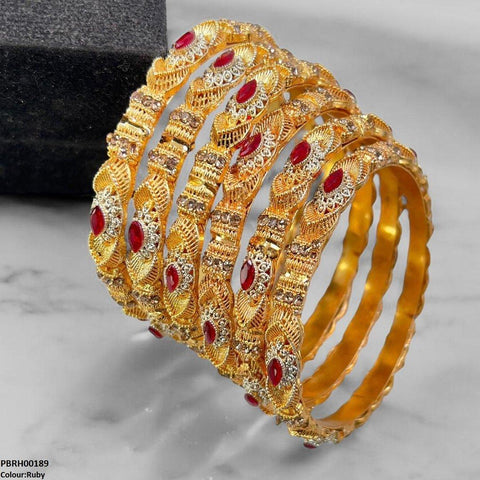 PBRH00189 SDQ Marquise Bangles 6 Pcs Set - PBRH