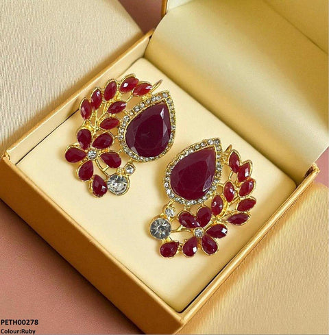 PETH00278 FRN Tear Flower Tops Pair - PETH