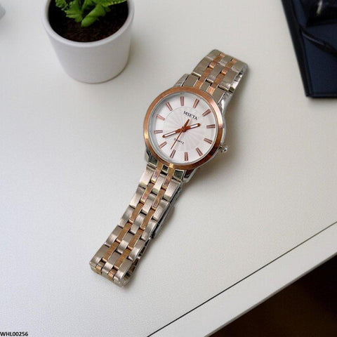 WHL00256 IWA Gold-Tone Crystal Watch - WHL