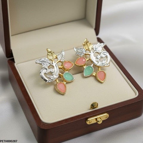 PETH00287 MZM Tear Pink/Mint Leaf Tops Pair - PETH