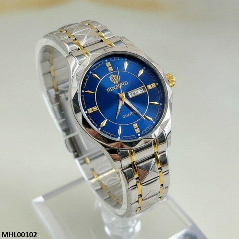 MHL00102 HWR Round Blue Dial Men's Watch - MHL