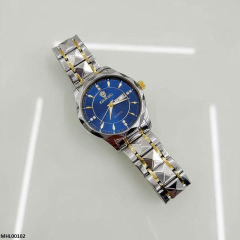 MHL00102 HWR Round Blue Dial Men's Watch - MHL