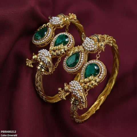 PBRH00212 MZM Tear/Pearl Peacock Set Adjustable - PBRH