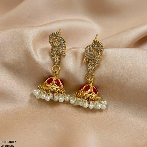 PEJH00047 FRN Tear Pearl Drop Jhumki - PEJH
