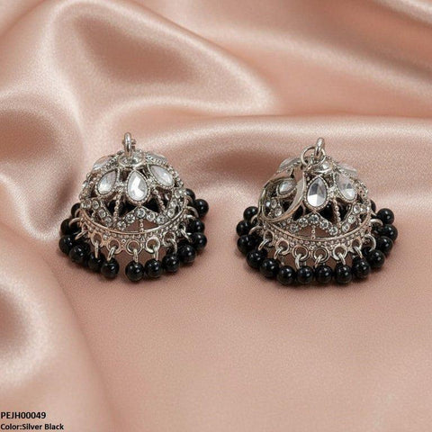 PEJH00049 SDQ Tear Pearl Drop Jhumki - PEJH