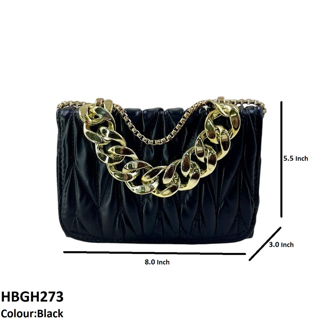 HBGH273 CYG Linked Chain Embroidery Bag- HBGH