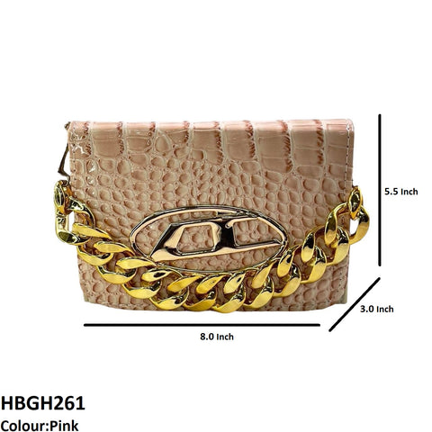 HBGH261 CYG Chain Oval Batch Hand Bag- HBGH