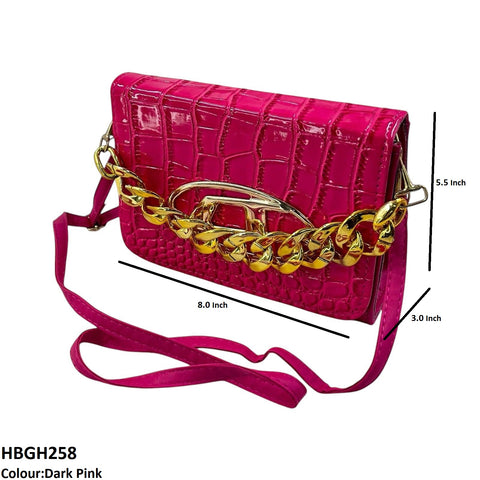 HBGH258 CYG Chain Oval Batch Hand Bag- HBGH