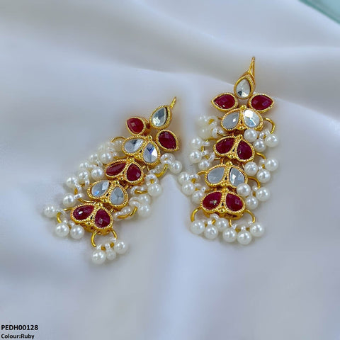 PEDH00128 FRN Tear Pearl Drop Earrings - PEDH