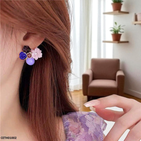 CETH01002 ZHL Square Ball Flower Tops Pair - CETH