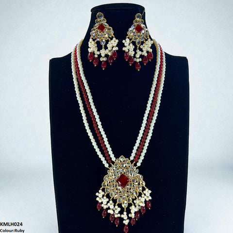 KMLH024 SDQ Kundan Maala Set - KMLH