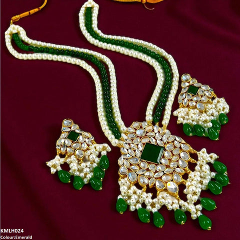 KMLH024 SDQ Kundan Maala Set - KMLH