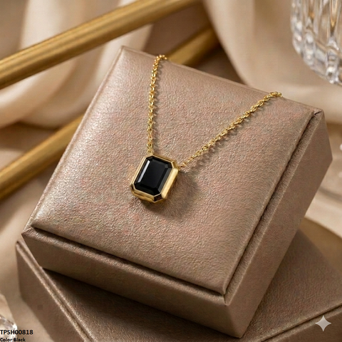 TPSH00818 MSJ Stainless Steel Rectangle Drop Pendant - TPSH