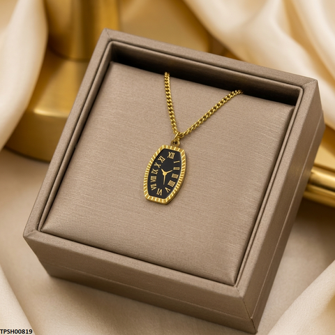 TPSH00819 MSJ Stainless Steel Clock Pendant - TPSH