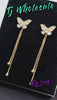 These CEDH255 LSH Butterfly Drop Earrings from TJ Wholesale Pakistan are perfect for adding a touch of elegance to any outfit. Made of fashionable and artificial jewelry, these fashion accessories are a must-have for any stylish wardrobe. Enhance your look with these beautiful butterfly earrings.