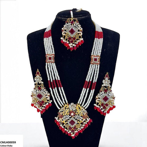 CMLH00059 SDQ Pearl Flower Mala Set - CMLH