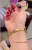 This stylish TBRH172 XHU Imp Bracelet Openable - CBRH from TJ Wholesale Pakistan is the perfect fashion accessory for any occasion. Made with high-quality materials, it adds a touch of glamour and elegance to any outfit. Elevate your style with this fashionable and affordable piece of artificial jewelry.