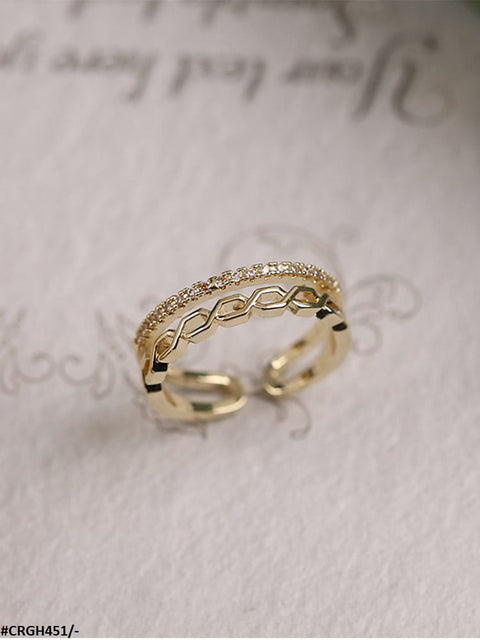 CRGH451 WNS Link Chain  Adjustable Ring - CRGH