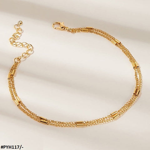 PYH117 YYE Baguette Curb 1 Foot Anklets - PYH