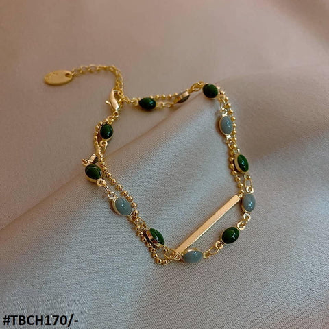 Elevate your style with our TBCH170 XST Oval Beads Pillar Doted Chain Bracelet! Crafted with care by TJ Wholesale Pakistan, this fashion-forward piece is the perfect addition to your accessory collection. Designed with precision, this bracelet adds a touch of sophistication to any outfit.