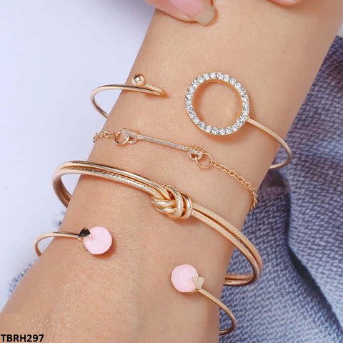 Discover the perfect combination of fashion and functionality with our TBRH297 LQP Layer Knot D-link 4 Hand Cuff &amp; Bracelet - CBRH. This fashion-forward jewelry piece is both stylish and artificial, making it a must-have fashion accessory from TJ Wholesale Pakistan. Elevate your look with this versatile and trendy bracelet.