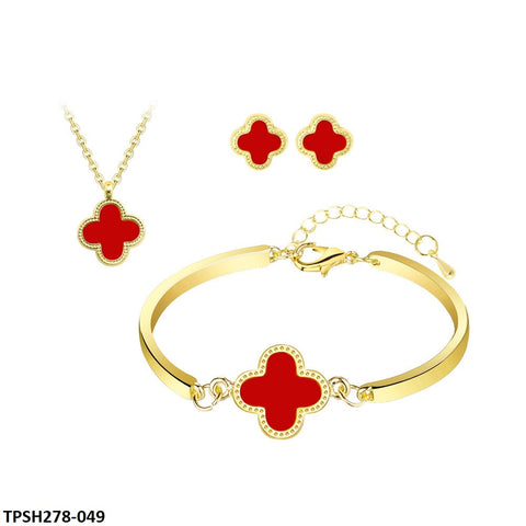 Enhance your style with our TPSH278 ZXS Painted Clover Pendant Set. Made with precision and care, this fashion jewelry set adds a touch of elegance to any outfit. An ideal choice for fashion accessories that are affordable yet stylish, from the trusted TJ Wholesale Pakistan.